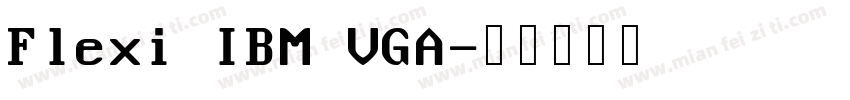 Flexi IBM VGA字体转换